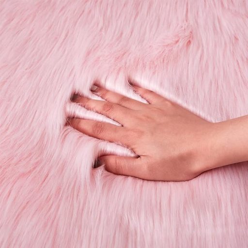 Koberec z umělé kožešiny Topspitgo 60x90cm (růžový)