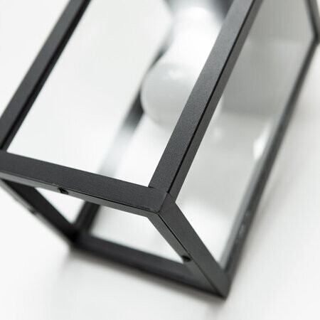 Venkovní nástěnná lampa Remixori se skleněným stínidlem – moderní zahradní osvětlení odolné vůči povětrnostním vlivům