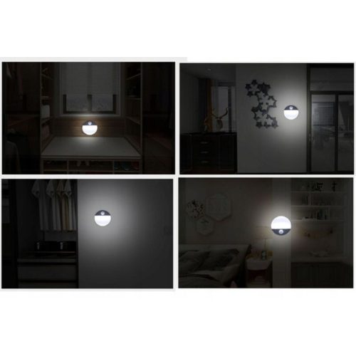 2 ks bezdrátových LED nočních světel s pohybovým senzorem – 3000K/6000K, magnetické, USB