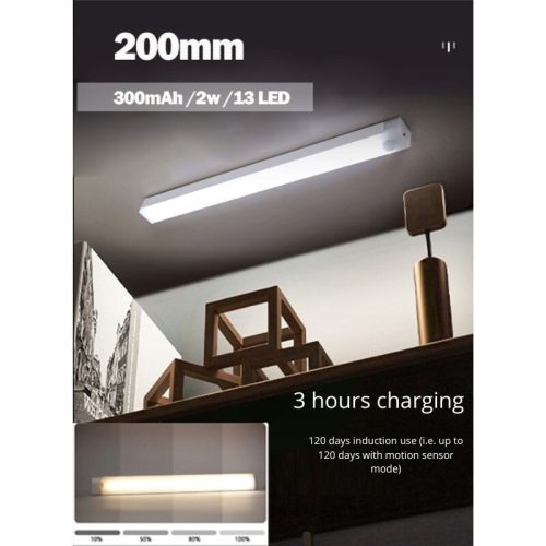 Ansal LED lampa s pohybovým senzorem – USB, magnetická, noční světlo (2 ks)