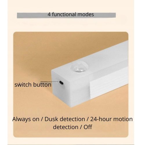 Ansal LED lampa s pohybovým senzorem – USB, magnetická, noční světlo (2 ks)
