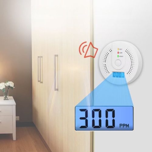 Detektor oxidu uhelnatého s LCD displejem, detektor CO - 1 ks