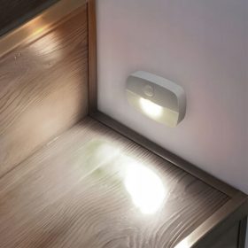   Ansal LED noční světlo s pohybovým senzorem – bezdrátové, na baterie napájené schodišťové světlo – 2 ks