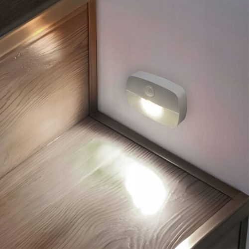 Ansal LED noční světlo s pohybovým senzorem – bezdrátové, na baterie napájené schodišťové světlo – 2 ks