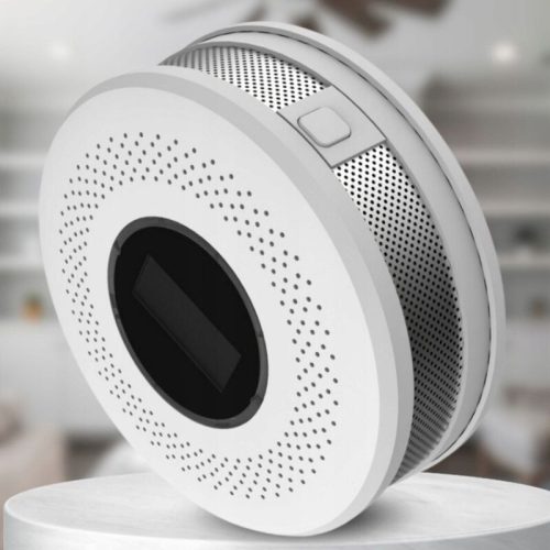 Detektor oxidu uhelnatého a kouře JKD 512COM s LCD displejem, zvukový alarm 85 dB - 2 ks