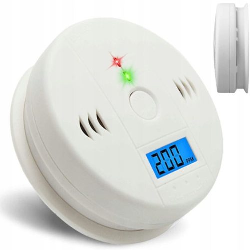 Detektor oxidu uhelnatého s LCD displejem, detektor CO - 2 ks