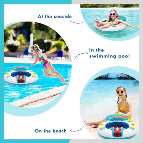 Plavecký kruh UFO s vodní pistolí pro děti 2-10 let 60 cm