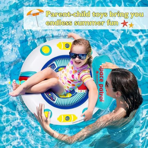 Plavecký kruh UFO s vodní pistolí pro děti 2-10 let 60 cm