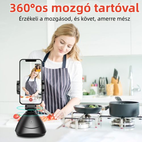 Držák telefonu Bshy se sledováním pohybu – automatické sledování 360°, nahrávání selfie a videa