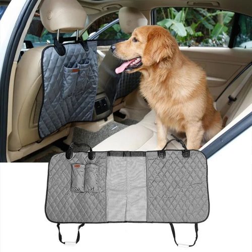 Doglemi Bezpečnostní síť do auta pro psy a kočky, 124×46 cm - šedá