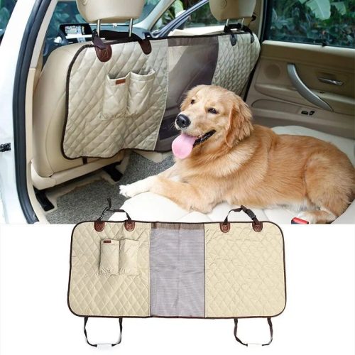 Doglemi Bezpečnostní síť do auta pro psy a kočky, 124×46 cm - béžová