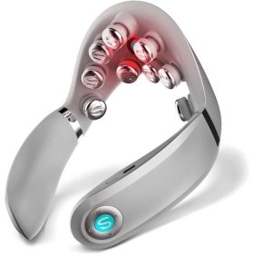   Bezdrátový masážní přístroj na krk SKG G7 PRO Gray s tepelnou terapií – inteligentní zařízení pro relaxaci svalů