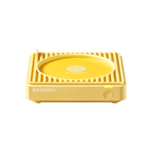 Ohřívač hrnků Buydeem Mellow Yellow se 2 teplotami – silikonový, automatické vypnutí – žlutý