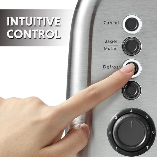 Topinkovač Buydeem DT620E na 2 plátky – stříbrný