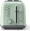 Buydeem DT620E Green Toaster – Topinkovač na 2 plátky v retro designu s nastavitelnými úrovněmi