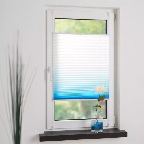 Designová zatemňovací roleta Blux 120 x 130 cm, modro-bílá