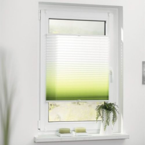Zatemňovací roleta Blux Designer 110 x 130 cm, zeleno-bílá