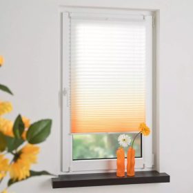   Plisovaná roleta JalousieCrew Klemmfix 110 x 130 cm, oranžovo - bílá