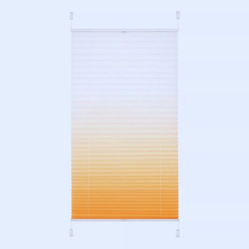Plisovaná roleta JalousieCrew Klemmfix 110 x 130 cm, oranžovo - bílá
