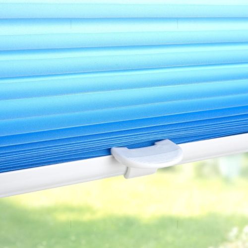 Plisovaná roleta JalousieCrew Klemmfix 120 x 130 cm, modro-bílá