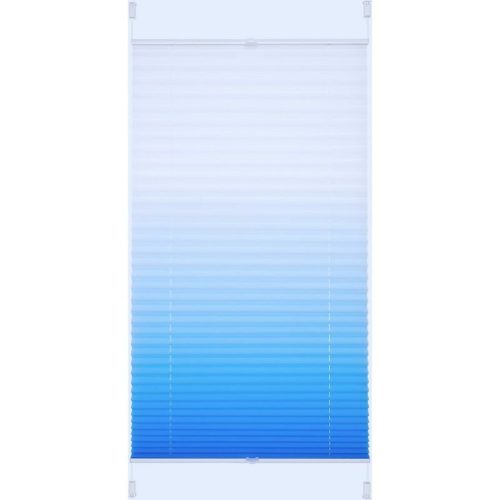 Plisovaná roleta JalousieCrew Klemmfix 120 x 130 cm, modro-bílá