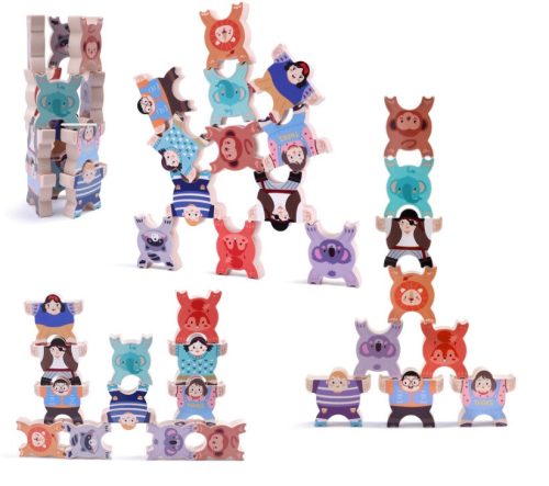 Tumama balanční plastová věž, stohovací kostky