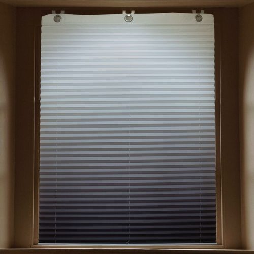 Stínící roleta Woox Plisse, 120 x 150 cm, šedo - bílá