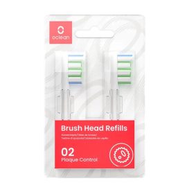   Sada náhradních hlavic pro sonický zubní kartáček Oclean X Pro P2S6 bílo-šedá – 2 ks