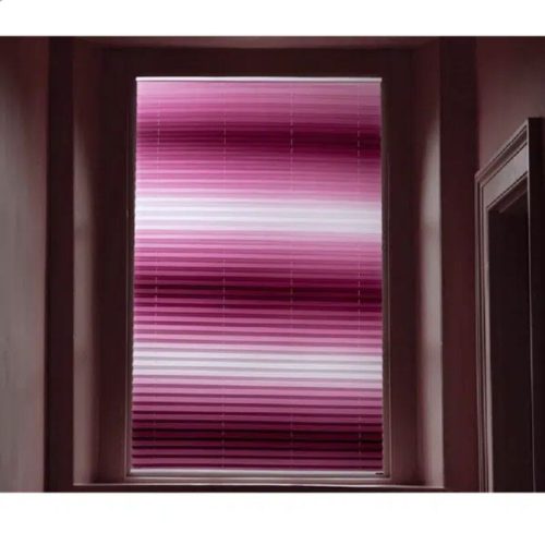 Designová zatemňovací roleta Blux 110x135 cm, přechod růžovo-bílý