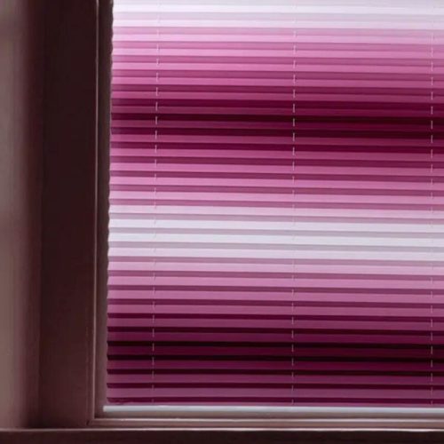 Designová zatemňovací roleta Blux 110x135 cm, přechod růžovo-bílý