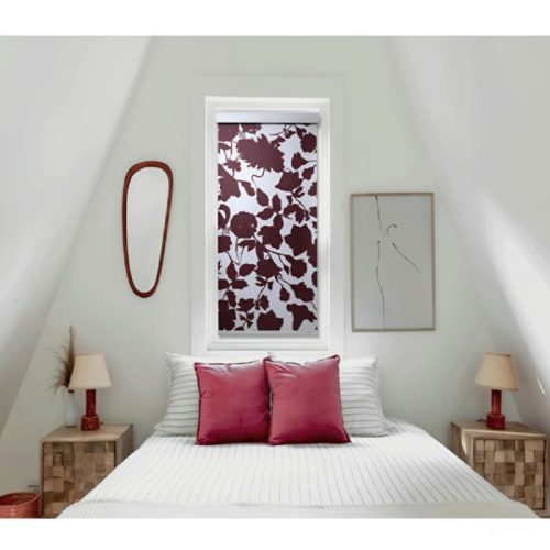 Designová zatemňovací roleta Blux 45 x 165 cm - vínový vzor