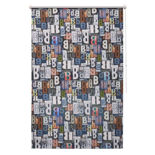 Zatemňovací roleta B.Banani Klemmfix – 77 x 150 cm, barevný vzor s písmeny