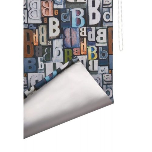 Zatemňovací roleta B.Banani Klemmfix – 77 x 150 cm, barevný vzor s písmeny