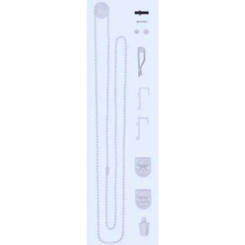 Roleta Blux Klemmfix 60-150 cm, bílo-modrá