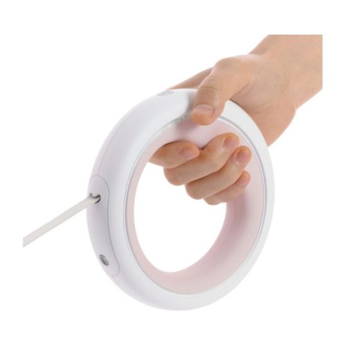 Vodítko pro psa Moestar 2 Plus s LED světlem 3M, růžovo-bílé