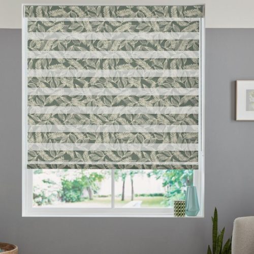 Blux rolety den a noc 115, 5× 130 cm - tropická zelená