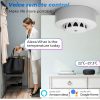 Chytrý detektor kouře, teploty a vlhkosti - s měřičem - TUYA WiFi, 2ks
