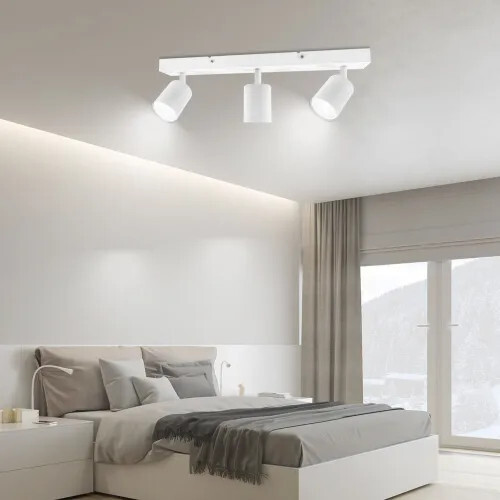 Otočné LED stropní bodové světlo Kambo se 3 světly (bílé)