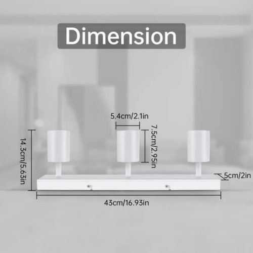 Otočné LED stropní bodové světlo Kambo se 3 světly (bílé)