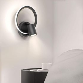 Ketom LED nástěnná otočná lampa 4000K 17W - černá