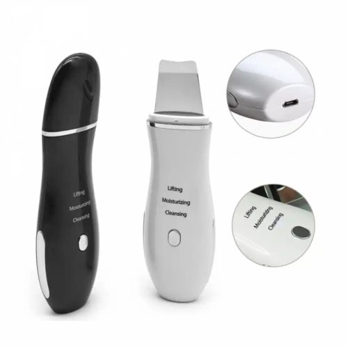 Ultrazvuková špachtle na čištění obličeje Bshy – elektrický nástroj pro péči o obličej 3 v 1 (černá)