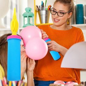   Ruční pumpička na balónky Linsition – 2dílná sada pumpiček na nafukování balónků pro dekorace a večírky