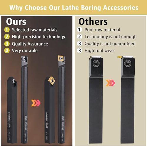 Sada soustružnických nožů VerRich – 4dílná, sada ocelových soustružnických nožů