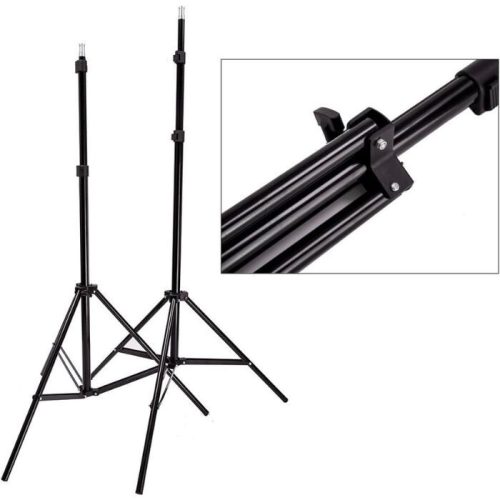 Hakutatz Profesionální sada pro fotostudio – Systém pro studiové osvětlení a pozadí – Softbox se stojany pro světelné zdroje – Ochranné pouzdro součástí balení