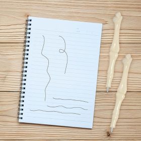   Sada kostěných per s motivem halloweenského slosování – 20 ks