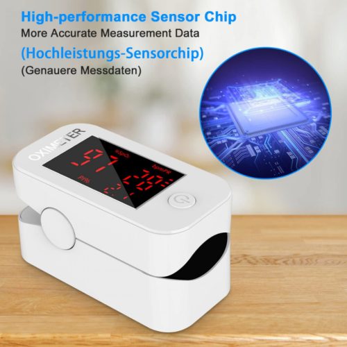 MOMMED Pulzní Oxymetr s LED Displejem – Kompaktní Měřič Kyslíku a Pulzu