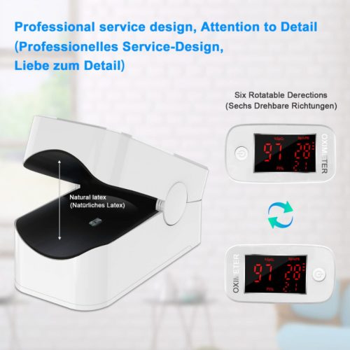 MOMMED Pulzní Oxymetr s LED Displejem – Kompaktní Měřič Kyslíku a Pulzu