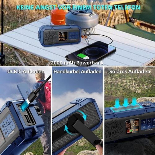 Multifunkční rádio Kayinow - modrošedé