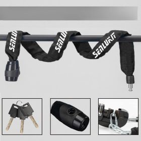   Zámek na kolo SenluKit s klíčem – ocelový zámek na kolo úrovně 5 s ochranou proti krádeži pro venkovní použití