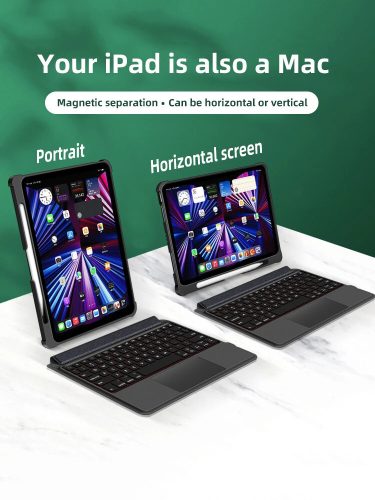 Pouzdro na tablet Gaoeein s dotykovou klávesnicí a podsvícením